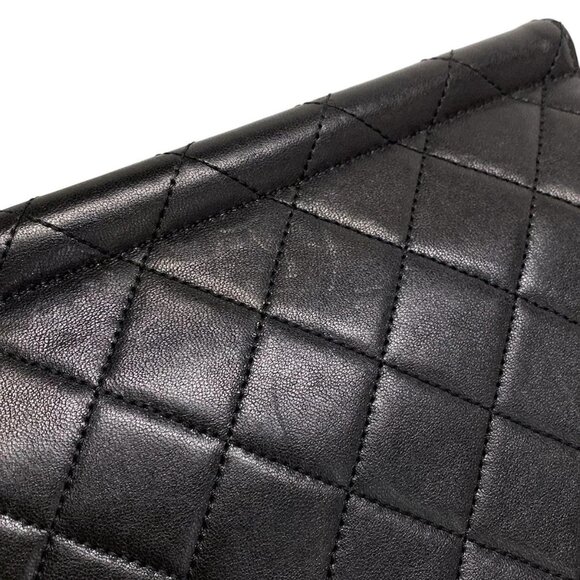 Auth CHANEL Matelasse AS0583 Black Lambskin Shoulder Bag Gold hardware - Picture 5 of 16